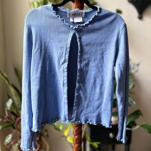 vintage carlisle scalopped zweater cardigan